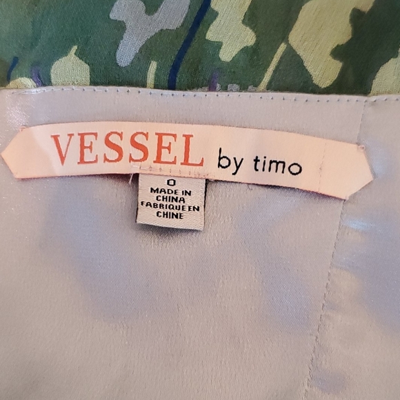 Vessel by Timo Multi-Color Silk Print Dress - Picture 7 of 8